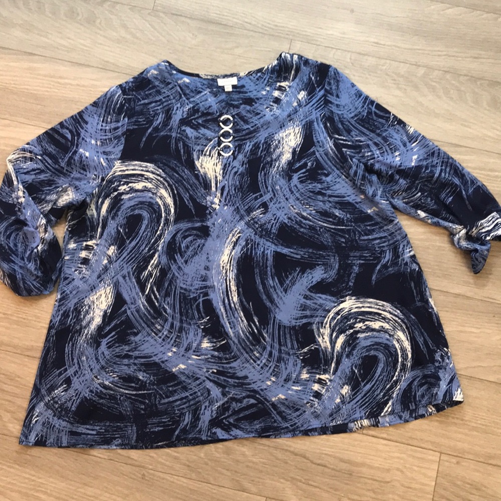 Blouse 3/4 sleeve scoop neck Size 22/24